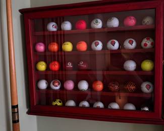 Golf Ball Display Cabinet- $30