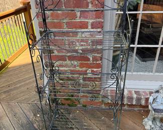 Metal 3 tier plant stand-$20