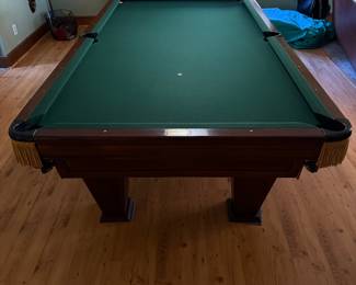Heirloom Pool Table- 11ft - $250 - also has a ping pong table for the top. Comes with pool sticks, ping pong top, paddles. Located on the 2nd floor, must be moved by 3-4 strong people.