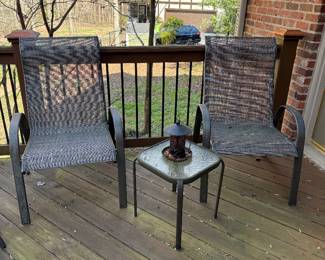2 Chairs and table-$20 for all