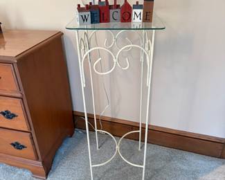 Iron Plant Stand- $25- 36 inches tall- 14 wide and 14 deep