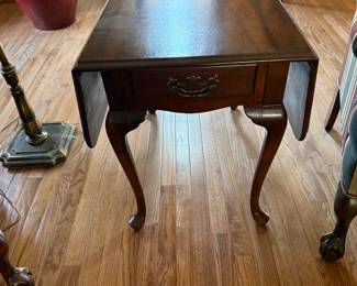Vintage Cherry Drop Leaf End Table $150 - 24 inches wide, 25 inches tall, 16 deep