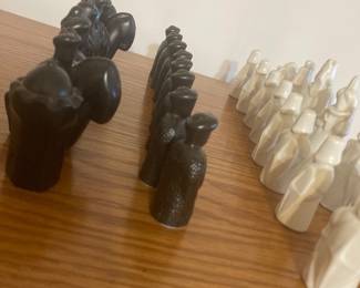Chess pieces made in Finland.