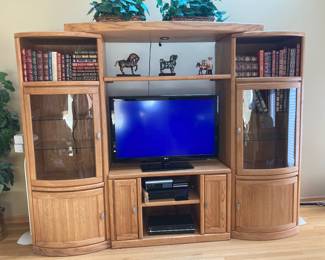 3 piece high quality entertainment center.