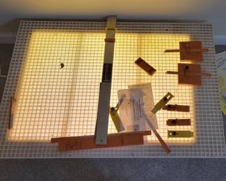 Tools for making stained glass.