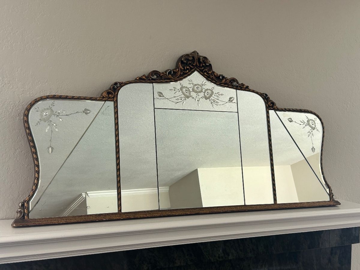 Antique mirror.