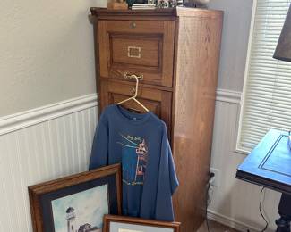 Lighthouse and nautical decor.