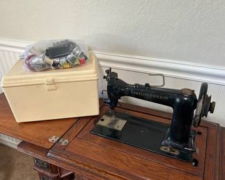 Antique sewing machine.
