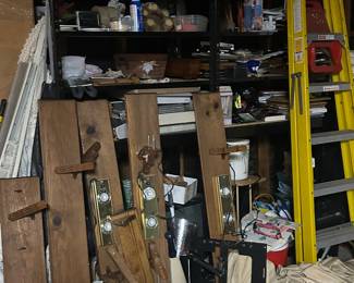 Packed garage.