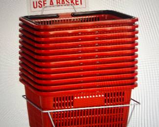 We provide shopping baskets for your convenience. Please leave your boxes and bags in your vehicle.