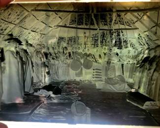 Glass Negative of a Native American Ceremony