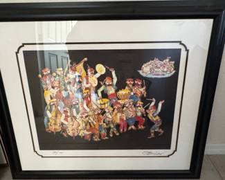 Original "The Musicians" Limited Edition Print by O. Bican