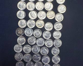 1964 Silver Dimes Lot