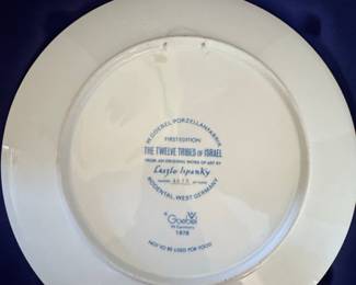 Goebel 'The Twelve Tribes of Israel' Collector Plate by Laszlo Ispanky