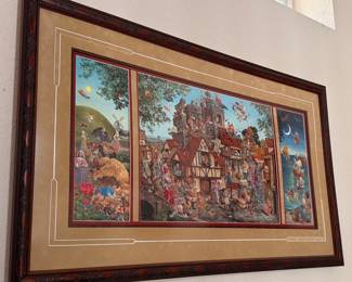 Rhymes and Reasons Triptych Art Print by James C. Christensen