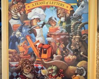Alphabet Soup: A Feast of Letters by Scott Gustafson, Signed First Edition