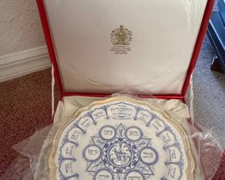 Spode "The Service of the Passover" Seder Plate