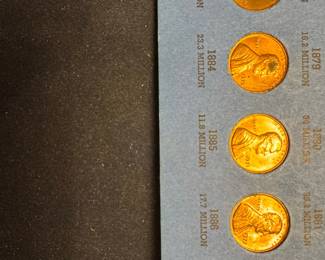 Collection of 38 United States Pennies (1857-1974)