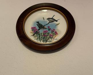 Decorative Plate with Birds and Flowers by Balko