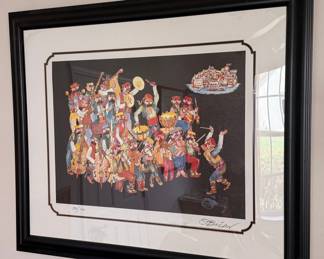Original "The Musicians" Print by Bob Bican, Limited Edition 391/1000