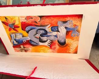 Alexandra Nechita "Paris - Singapore Tour" Lithograph