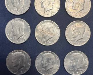 1972 Kennedy Half Dollar Coins