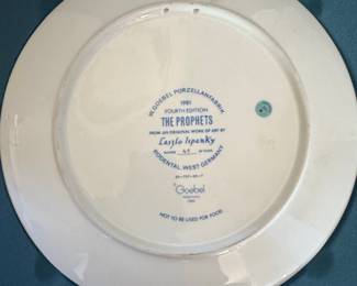 Goebel "The Prophets" Limited Edition Collector Plate