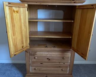 Broyhill Fontana Solid Pine Armoire