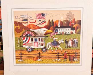 Charles Wysocki "American Rainbow" Patriotic Print (Sample Proof)