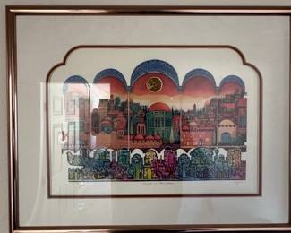 Amram Ebgi "Sunset in Jerusalem" Limited Edition Art Print