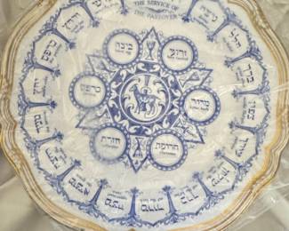 Spode "The Service of the Passover" Seder Plate