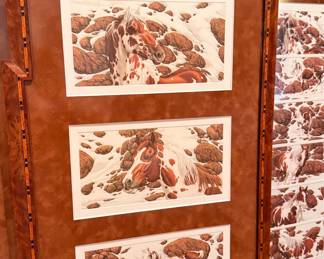 Bev Doolittle "Hide and Seek" Art Print Collection in Ornate Frame