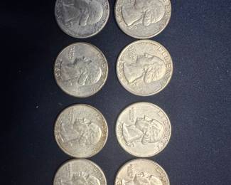 1963 Washington Quarter Coins (Lot of 8)