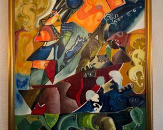 Alexandra Nechita Abstract Oil Painting