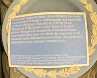 Wedgwood "St. Paul's Set" Jasperware Plate