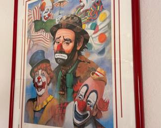 Leighton Jones "The Clown Collection" Artist Proof Lithograph