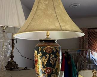 Satsuma Style Ceramic Table Lamp