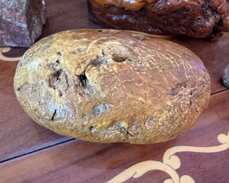 Polished Burl Wood Sculpture