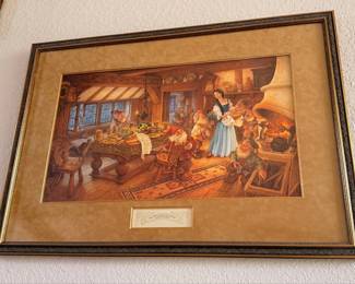 Snow White and the Seven Dwarfs by Scott Gustafson Art Print