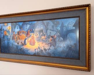Cinderella's Royal Arrival by John Nadeau Framed Art