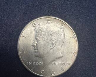 1964 Kennedy Half Dollar Coin - 90% Silver