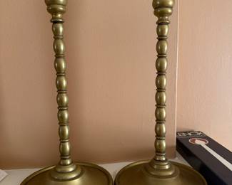 Antique Brass Candlesticks