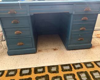 Shabby Chic HUGE Eastlake vintage desk