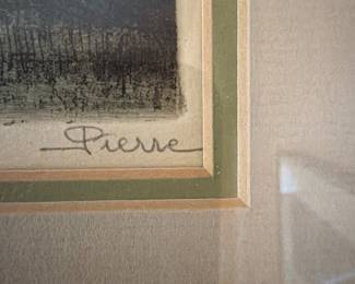 Print signed by Pierre