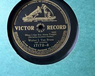 Victor 78 Record When I get you alone tonight