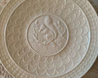 Belleek Plate 1981 Squirrel