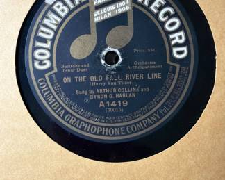 Columbia 78 Record On the old fall river line