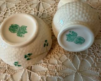 Belleek Cream and Sugar's Hallmark