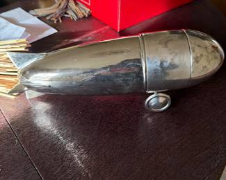 Vintage Zeppelin Silver Plated cocktail shaker
