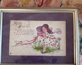Framed Easter postcard
